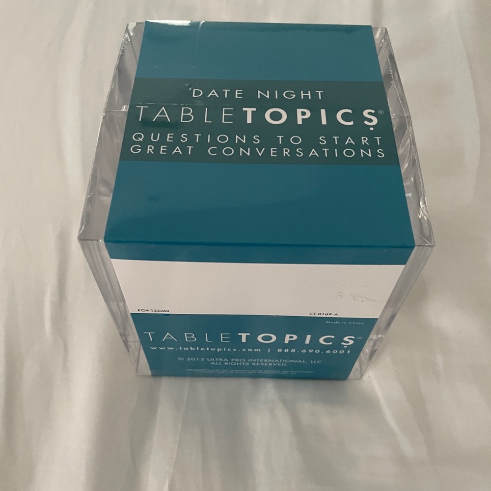 Date night table topics card game